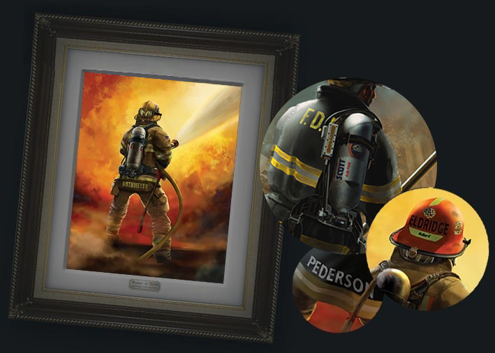 Firefighter painting