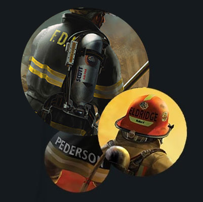 custom personal firefighter painting