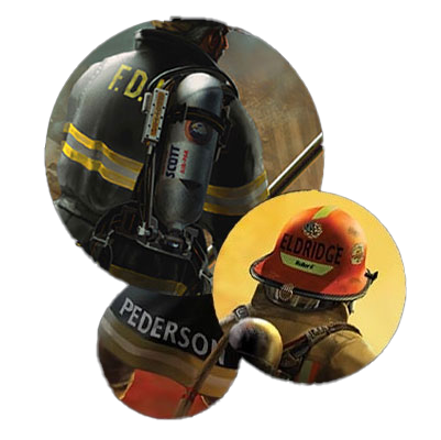 custom personal firefighter painting